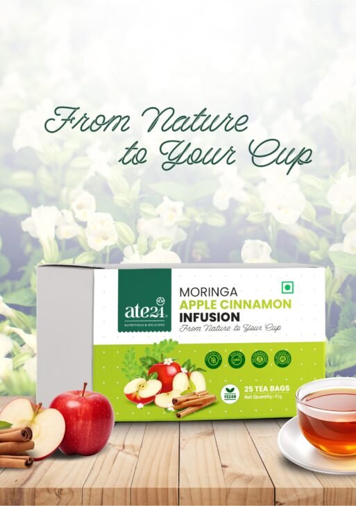 Apple Cinnamon Moringa Herbal Infusion (25 Dips) Pack 1